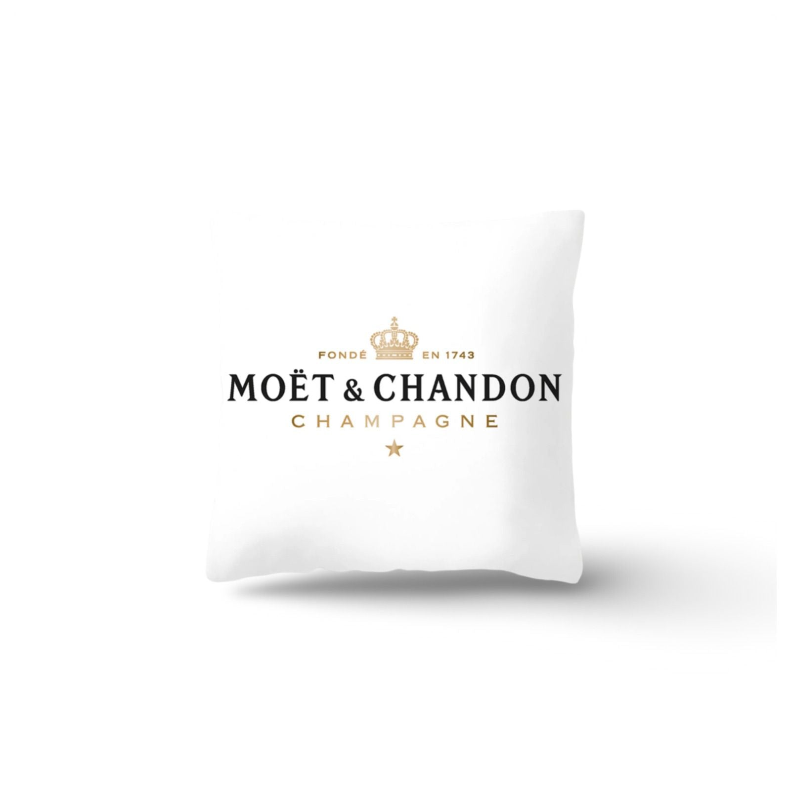 Moët & Chandon Kissenbezug – Samt Weiß