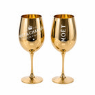 goldene champagnergläser 2er set echtglas