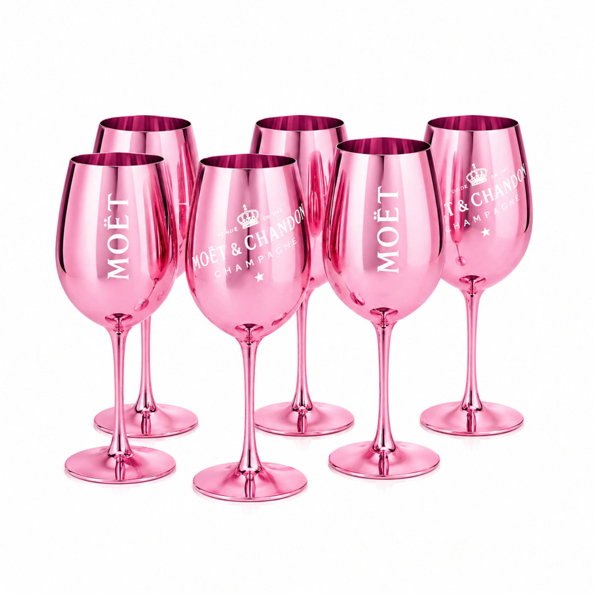 Moët & Chandon Champagnergläser Rosa 6er Set – 600ml