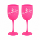 2x Moet & Chandon Champagnergläser rosa