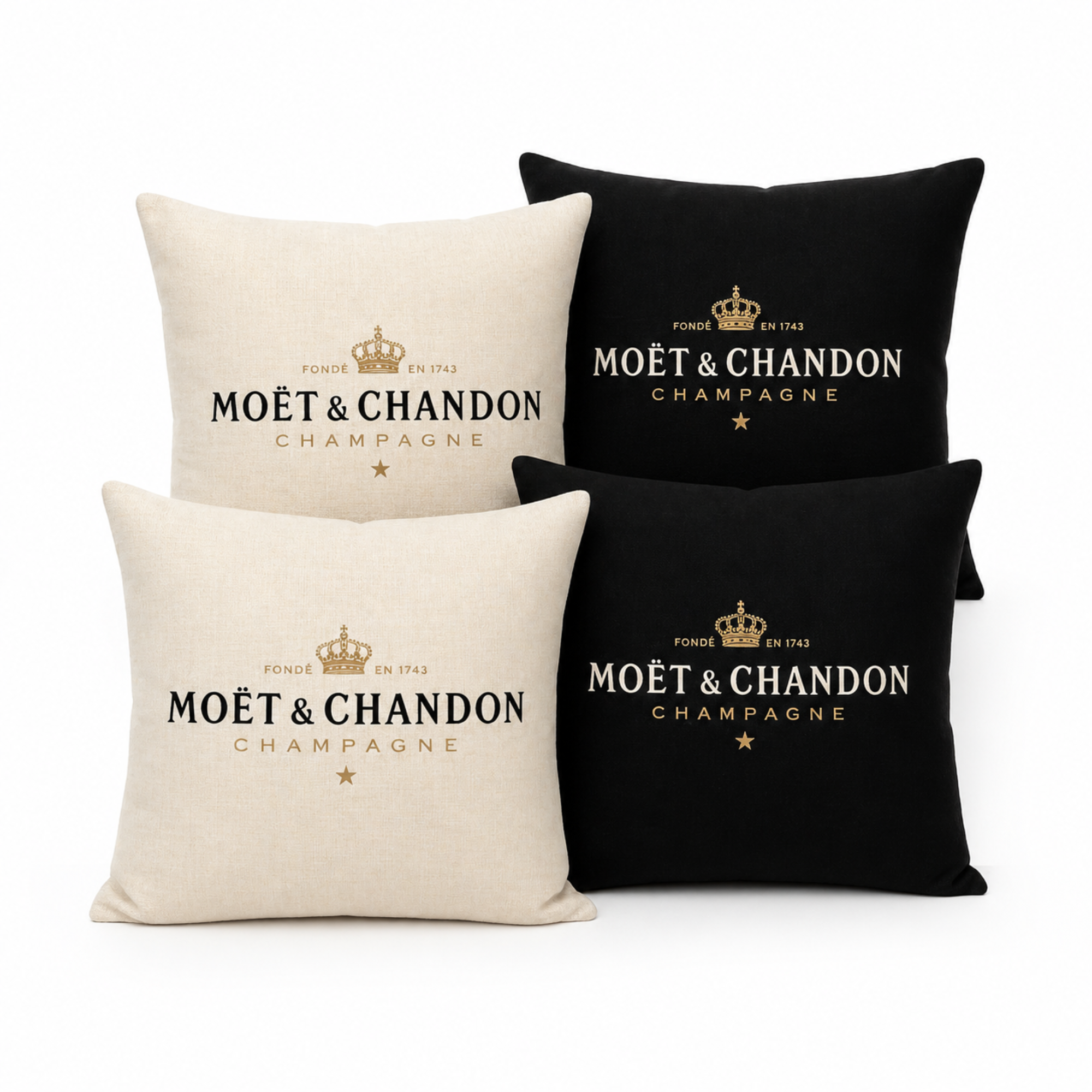 Moet Kissen Champagner Set