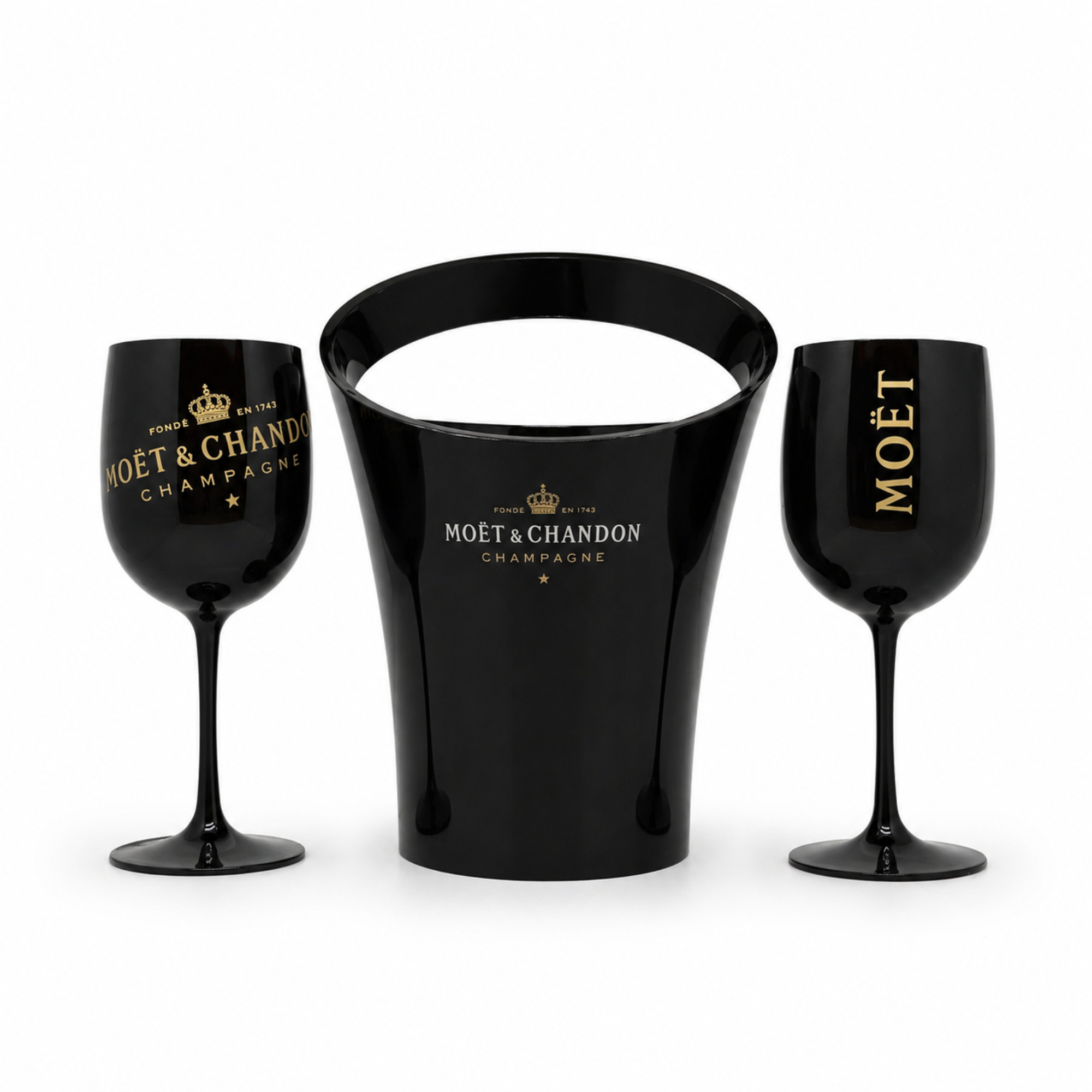 Moet Champagnerkühler schwar