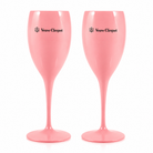 Original Veuve Clicquot Champagnergläser rosa 2er Set elegantes Design