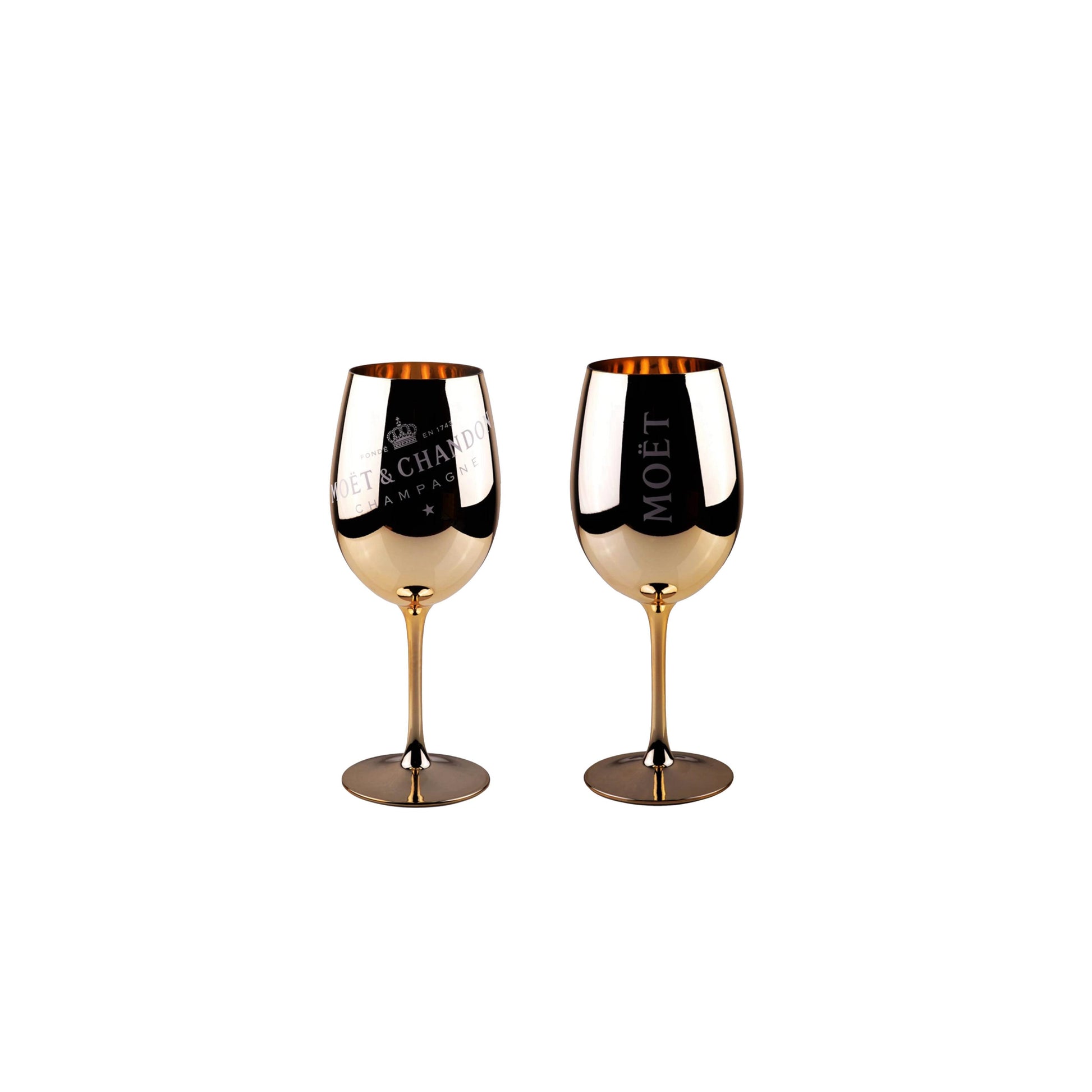 Moët & Chandon Champagnergläser – (2 Stück) - Kupfer Design